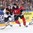 COLOGNE, GERMANY - MAY 18: Canada's Colton Parayko #12 and Germany's Frederik Tiffels #95 battle for the puck during quarterfinal round action at the 2017 IIHF Ice Hockey World Championship. (Photo by Andre Ringuette/HHOF-IIHF Images)

